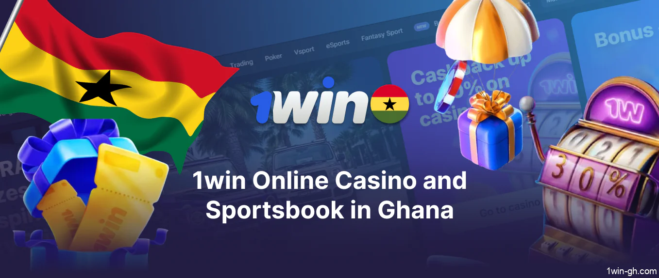 1win casino andn betting website available for players from Ghana