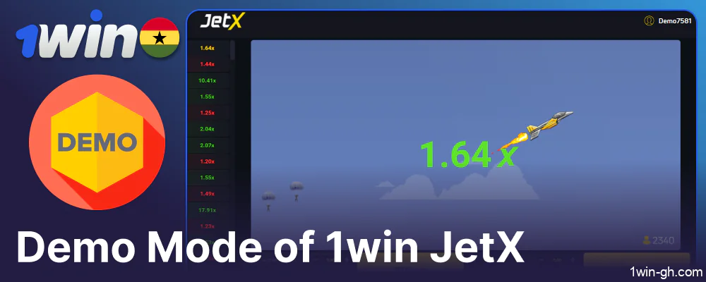 Play 1win Jet X for free in demo mode
