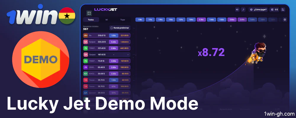 Play 1win Lucky Jet for free in demo mode